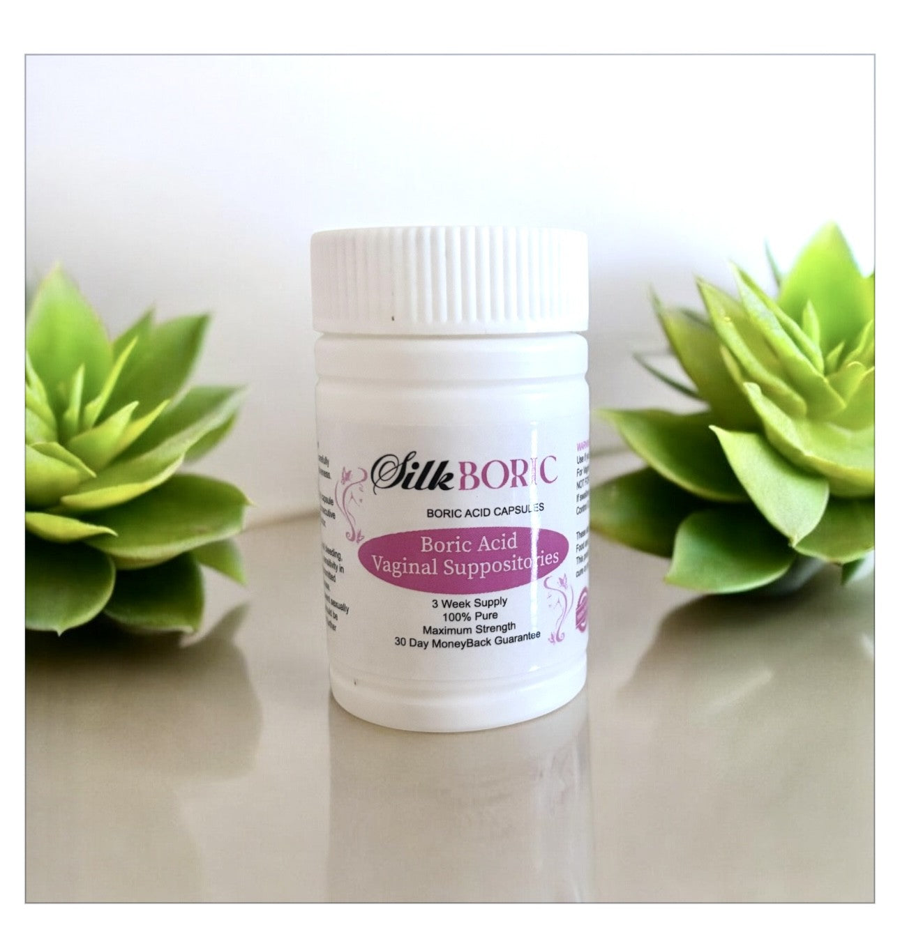 Silk Boric: Boric Acid capsules for Vaginal Cleanse